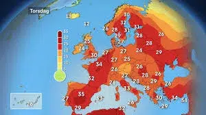 SVT Väderkarta Urklippet kommer från Facebook-Meta Normalt sommarväder - SVT skrämselpropaganda.