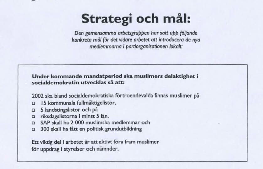 Islamismens politiska dörröppnare: Socialdemokraterna