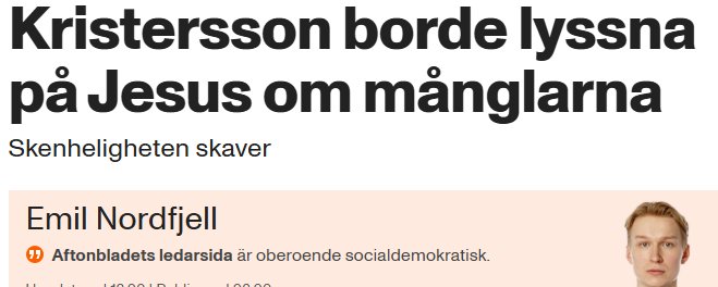 Klipp AD - När Aftonbladet predikar – men blundar för Socialdemokraternas synder