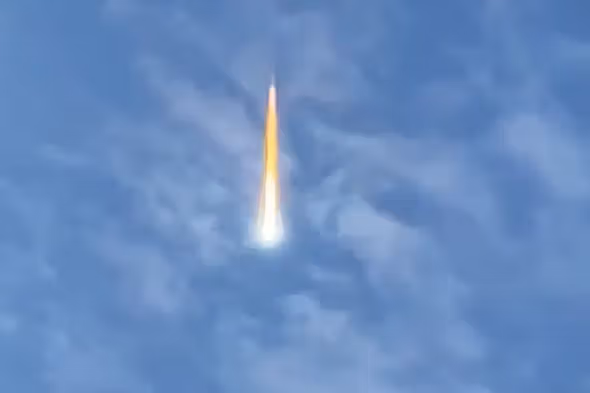 Skärmklipp ur cirkulerade video cirkulerade Misstänkt meteorit över Åland