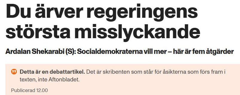 Shekarabis minneslucka är större än arbetslösheten