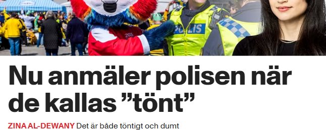 Du är en tönt, Zina