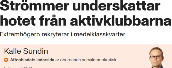 Tredje riket 2.0 är här – åtminstone i Aftonbladets fantasi