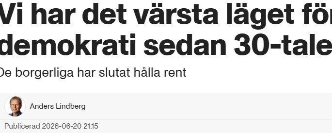 När Anders Lindberg ropar 30-tal åt fel håll